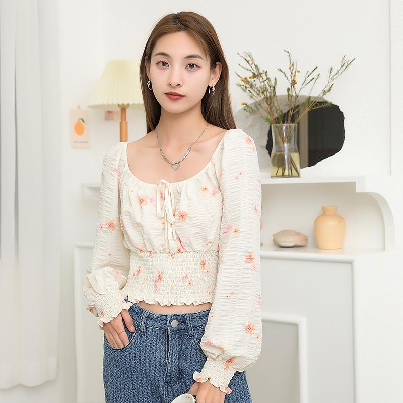 Women' T-Shirt Summer Women Chiffon Shirt Printed Square Neck Top Slim Puff Sleeves Nine Points Long Sweet Style Women' ClothingWomen, Beige
Women' T-Shirt Summer Women Chiffon Shirt Printed Square Neck Top Slim Puff Sleeves Nine Points Long Sweet Style Women' ClothingWomen, Beige