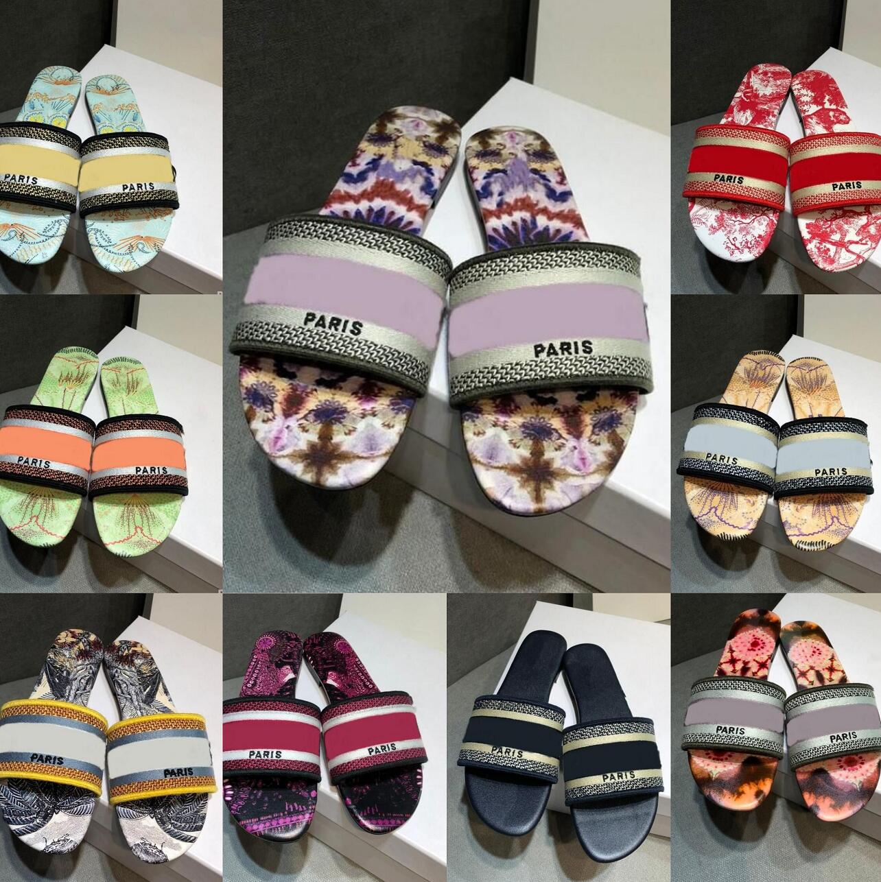 Multiple Style Slippers Designers Embroidery Sandals Leather Designer Paris Sandals Beach Flat Bottom Ladies Flip Flops Sexy Floral Embroidered Girls Slides, Not for individual sale
Multiple Style Slippers Designers Embroidery Sandals Leather Designer Paris Sandals Beach Flat Bottom Ladies Flip Flops Sexy Floral Embroidered Girls Slides, Not for individual sale