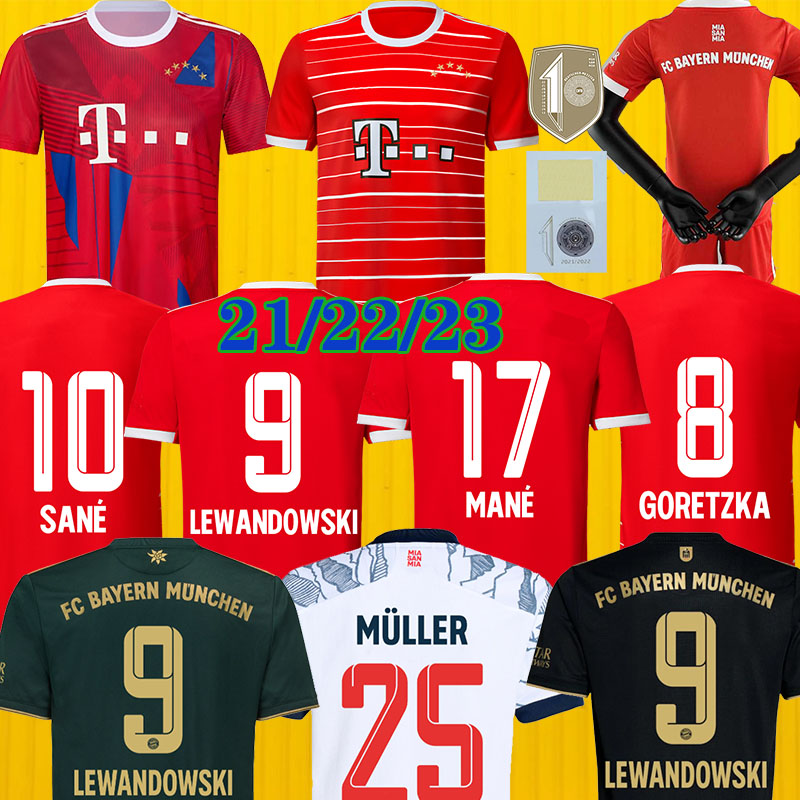 21 22 23 Bayerns 10 Years Champions Mane 17 soccer jersey SANE GORETZKA COMAN MULLER DAVIES BAYERNs MUNICH jersey KIMMICH football shirts Men Kids kit Munchen, 22 23 home patch
21 22 23 Bayerns 10 Years Champions Mane 17 soccer jersey SANE GORETZKA COMAN MULLER DAVIES BAYERNs MUNICH jersey KIMMICH football shirts Men Kids kit Munchen, 22 23 home patch
