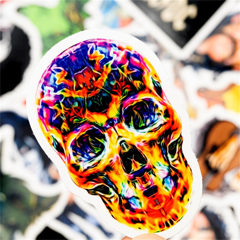 50Pcs/Lot Vintege Rock and Roll Stickers Rock Band PunkRock Hip Hop Rap graffiti Sticker for DIY Luggage Laptop Skateboard Motorcycle Bicycle Decals