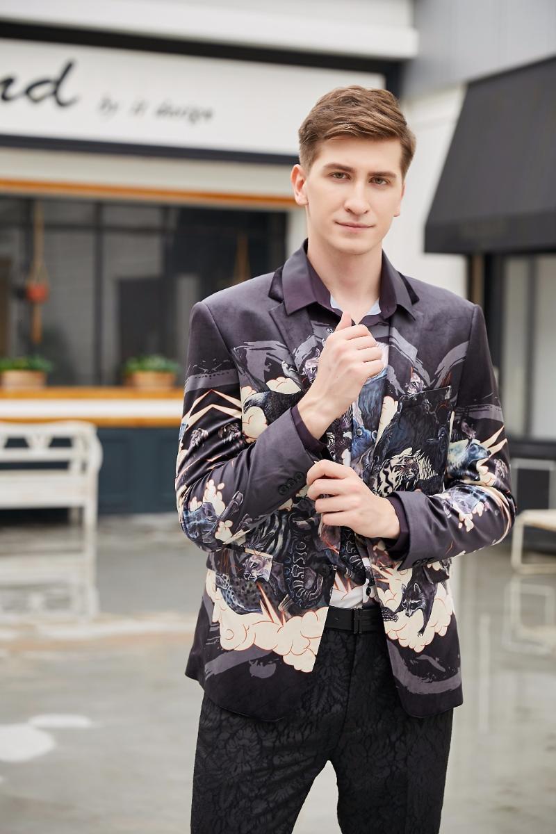 Men's Suits & Blazers Autumn Design Luxury Fashion Printed Suit Blazer Host Stage Wedding Social Casual Slim Fit Men JacketMen's, Print
Men's Suits & Blazers Autumn Design Luxury Fashion Printed Suit Blazer Host Stage Wedding Social Casual Slim Fit Men JacketMen's, Print