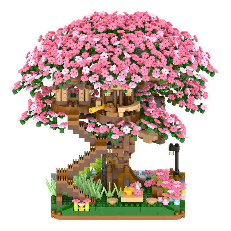 Sakura Mini Brick Toy Tree House Blocks Japanese Street View Cherry Blossom Model Building Birthday Gifts For Kid T230103
Sakura Mini Brick Toy Tree House Blocks Japanese Street View Cherry Blossom Model Building Birthday Gifts For Kid T230103