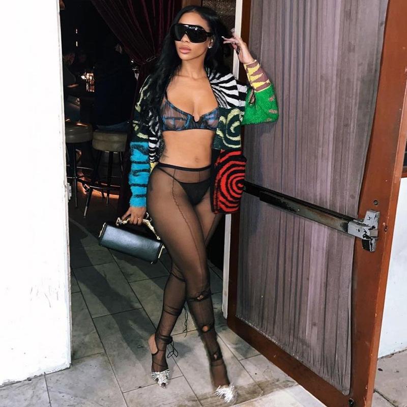 Women' Leggings Woman Mesh Legging Solid Color See Through Hollow Out Bandage Ste Foot -L K21P10742, Black
Women' Leggings Woman Mesh Legging Solid Color See Through Hollow Out Bandage Ste Foot -L K21P10742, Black