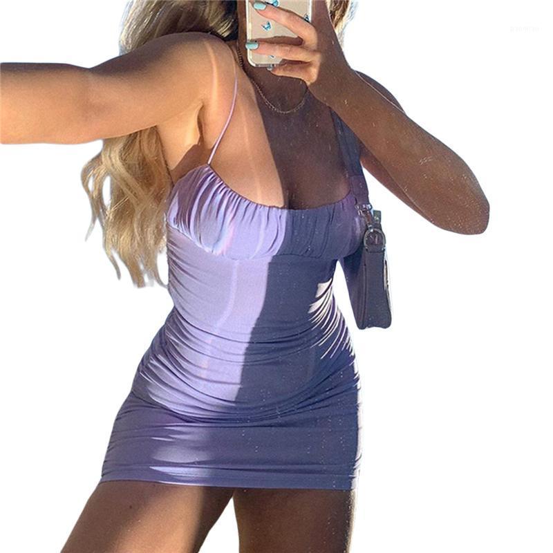Casual Dresses Women Sexy Summer Sleeveless Dress Y2k Clothes Low-cut Ruched Skinny Sundress Lady Spaghetti Strap Clubwear Robe Moulante Fem, As photo shows
Casual Dresses Women Sexy Summer Sleeveless Dress Y2k Clothes Low-cut Ruched Skinny Sundress Lady Spaghetti Strap Clubwear Robe Moulante Fem, As photo shows