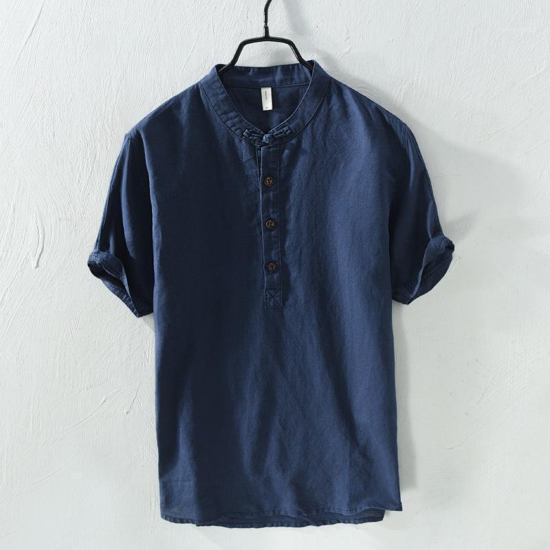 Summer High Quality Ropa Lino Hombre Short Sleeve Multi Colors Camisas Para Men's Casual Shirts, Green
Summer High Quality Ropa Lino Hombre Short Sleeve Multi Colors Camisas Para Men's Casual Shirts, Green