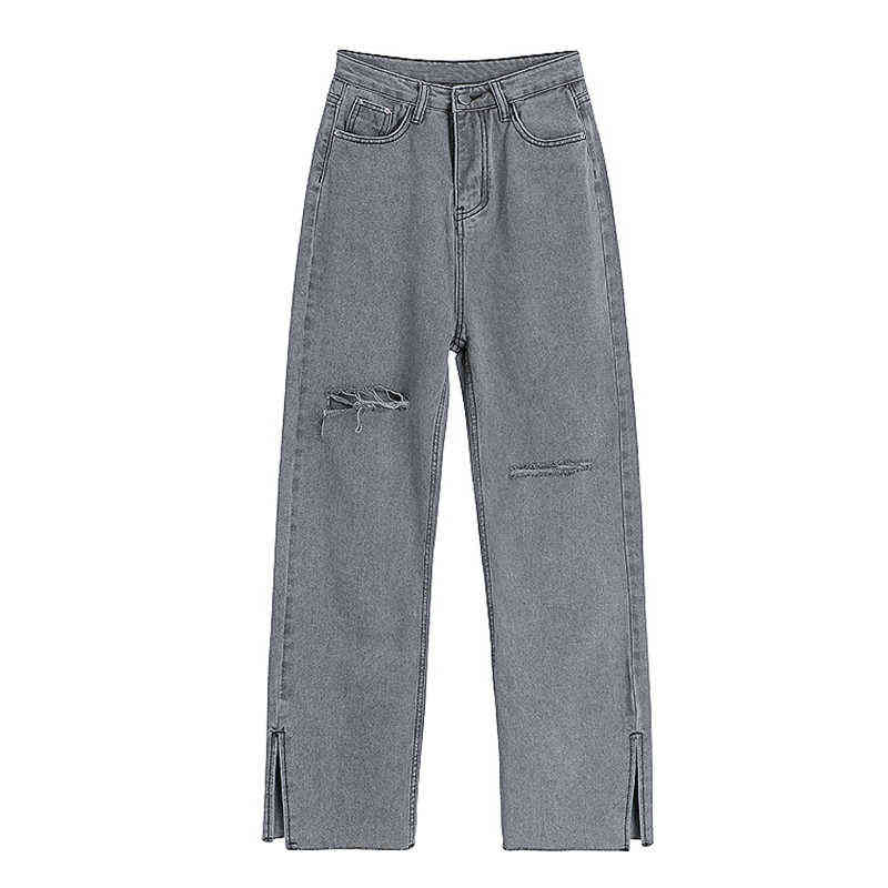 High Waist Grey Ripped Jeans Women Streetwear Baggy Harajuku Wide Leg Jeans Female Trousers 2021 Vintage Straight Long Pants T220728, Gray
High Waist Grey Ripped Jeans Women Streetwear Baggy Harajuku Wide Leg Jeans Female Trousers 2021 Vintage Straight Long Pants T220728, Gray