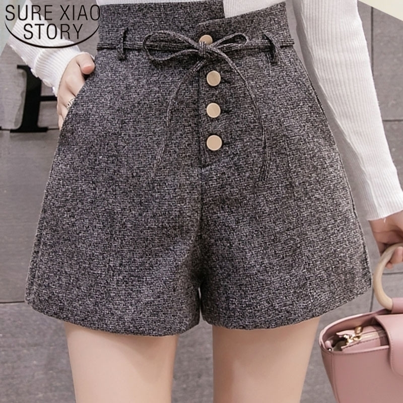 High Waist Shorts Fashion Women Autumn Winter Short Pants Casual Grey Black Khaki Women Shorts Wide Leg 6301 50 Y200403
High Waist Shorts Fashion Women Autumn Winter Short Pants Casual Grey Black Khaki Women Shorts Wide Leg 6301 50 Y200403