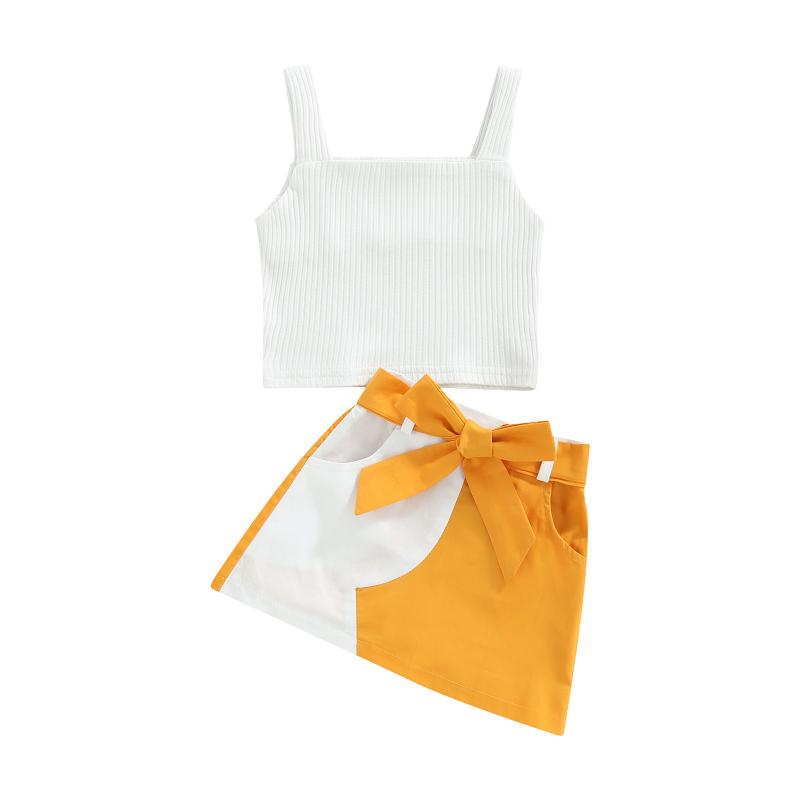 Clothing Sets Girls Two-Piece Outfits Solid Color Wide Shoulder Strap Tank Tops Patchwork Waist Belt Pockets SkirtClothing, As pic
Clothing Sets Girls Two-Piece Outfits Solid Color Wide Shoulder Strap Tank Tops Patchwork Waist Belt Pockets SkirtClothing, As pic