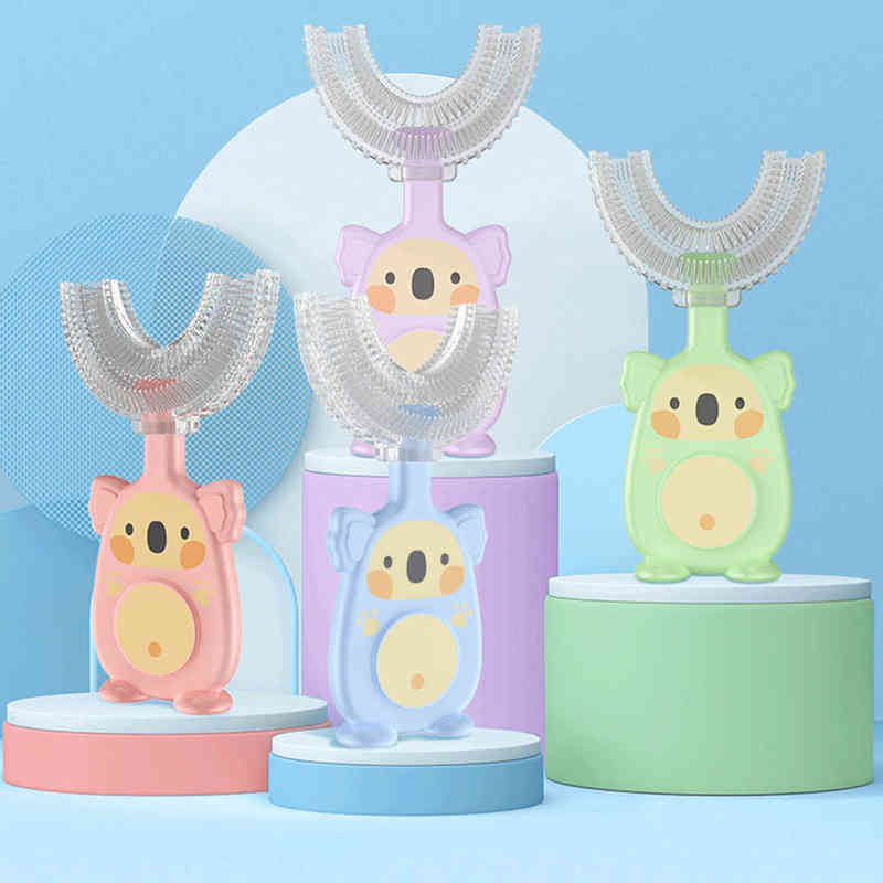 Toothbrush Children's Toothbrush Baby U-shaped Child Teethers Soft Silicone Born Brush Kids Teeth Oral Care Cleaning Health 0511