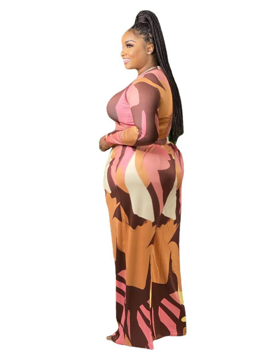 5XL 2021 fall clothes for women plus size sets casual long sleeve top and wide leg pant two piece set Wholesale dropshopping, As pic
5XL 2021 fall clothes for women plus size sets casual long sleeve top and wide leg pant two piece set Wholesale dropshopping, As pic