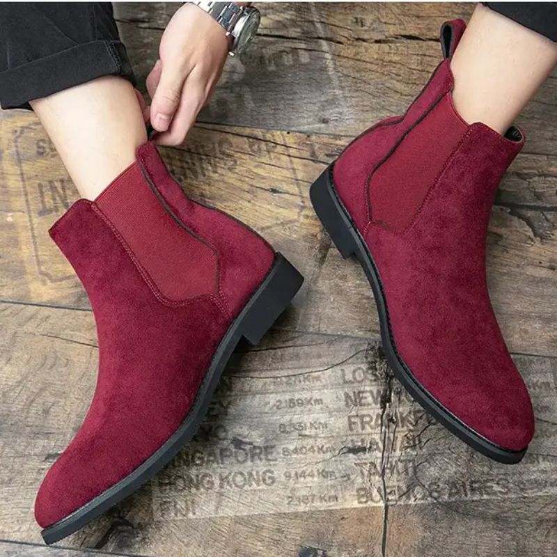 Men Ankle Boots Business Faux Suede Formal Shoes Low Heel Slip on Buckle Decoration British Style Fashion Carved Retro Versatile DH896, Clear
Men Ankle Boots Business Faux Suede Formal Shoes Low Heel Slip on Buckle Decoration British Style Fashion Carved Retro Versatile DH896, Clear