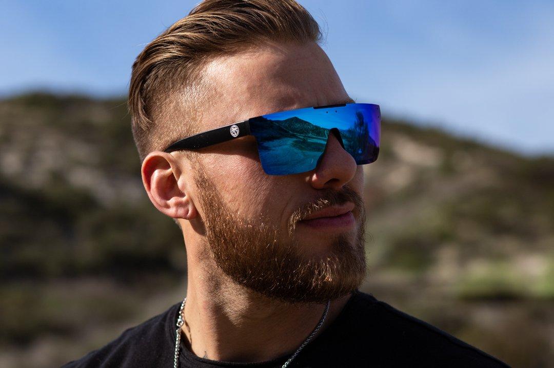 Sunglasses Mirror Polarized Lens Heat Wave Men Sports Goggles Uv400 Protective Strap CaseSunglassesSunglasses