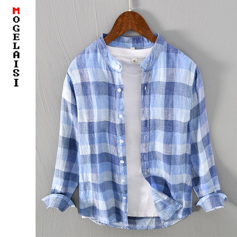 Men's Casual Shirts Big Plaid Shirt 2022 Autumn 100% Linen Breathable High Quality Man Clothing Camisa Masculina 527, White;black
Men's Casual Shirts Big Plaid Shirt 2022 Autumn 100% Linen Breathable High Quality Man Clothing Camisa Masculina 527, White;black