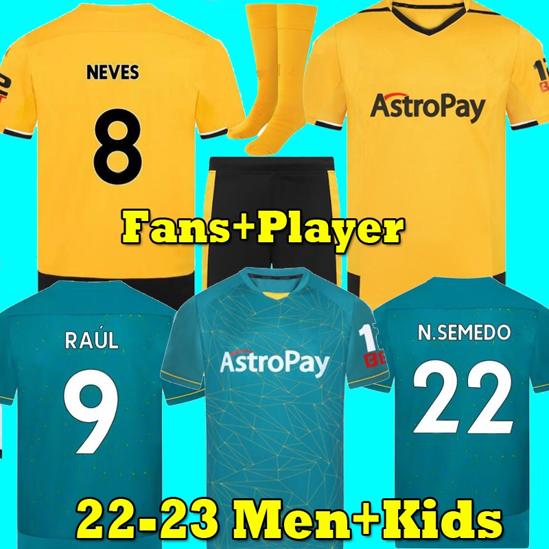 22 23 Wolves Soccer Jerseys ADAMA KILMAN SEMEDO RAUL NETO NEVES 2022 2023 Wanderers J.OTTO PODENCE GIBBS Wolverhampton Football Shirts Men Kids Kit uniform, Yellow
22 23 Wolves Soccer Jerseys ADAMA KILMAN SEMEDO RAUL NETO NEVES 2022 2023 Wanderers J.OTTO PODENCE GIBBS Wolverhampton Football Shirts Men Kids Kit uniform, Yellow