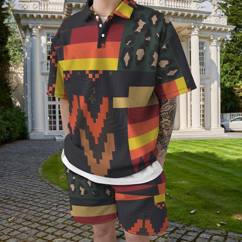 Men's Tracksuits Summer 2022 Men's Suit 3d Personality Square Printing Beach Shirt Short Sleeve Casual Five-point Pants Two-piece SetMen, Ttb40-923
Men's Tracksuits Summer 2022 Men's Suit 3d Personality Square Printing Beach Shirt Short Sleeve Casual Five-point Pants Two-piece SetMen, Ttb40-923