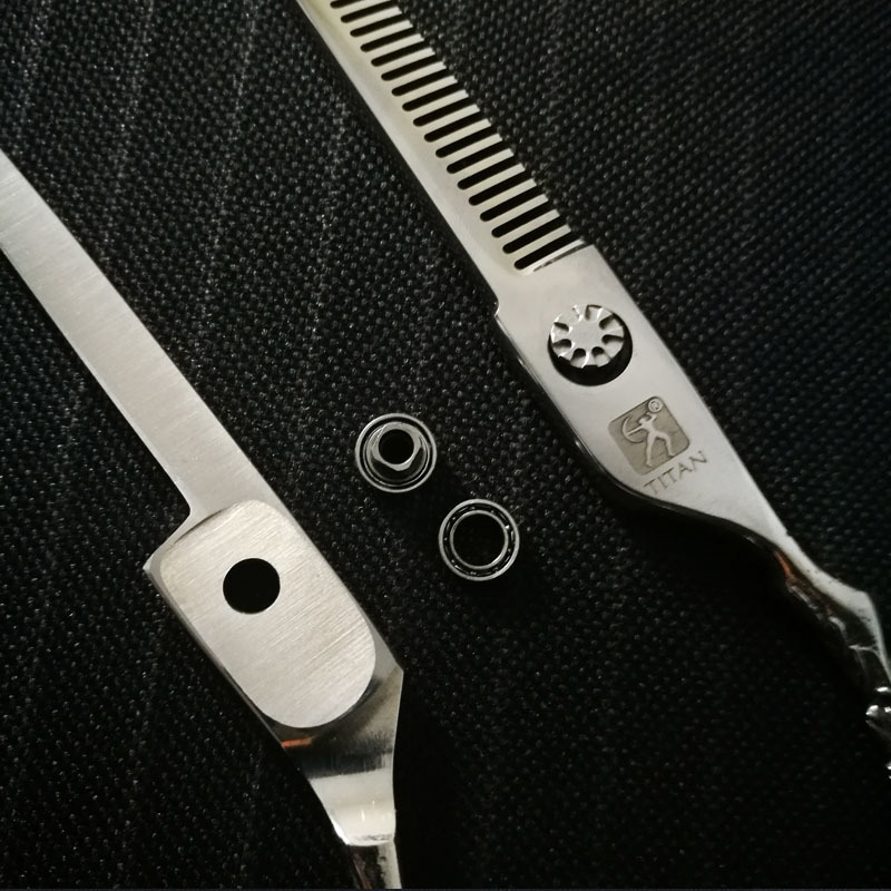 Titan hairdressing scissors barber tools for hair professional thinning shears vg10 steel 6.0 inch 220317