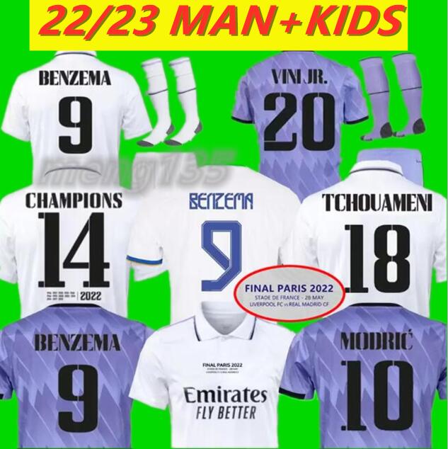 2023 BENZEMA Finals soccer jersey 21 22 23 football shirt Real Madrids ASENSIO ALABA MODRIC VALVERDE Fourth camiseta men kids 2021 2022 uniforms VINI JR TCHOUAMENI
2023 BENZEMA Finals soccer jersey 21 22 23 football shirt Real Madrids ASENSIO ALABA MODRIC VALVERDE Fourth camiseta men kids 2021 2022 uniforms VINI JR TCHOUAMENI