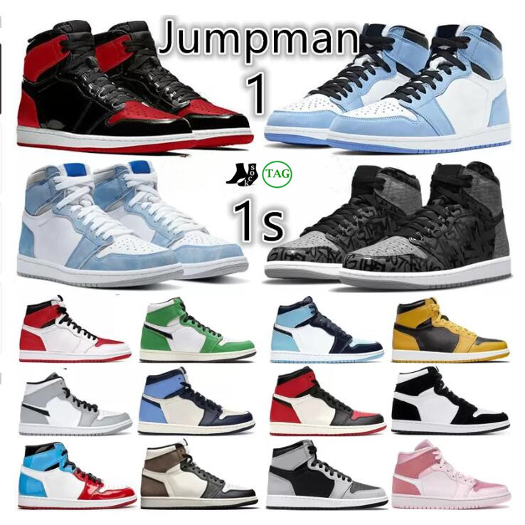 Mens 1 OG 1s High Basketball Shoes Jumpman Patent Bred Chicago Lost and Found University Blue Light Smoke Grey Black White Dark Mocha Men Women Designer Sneakers 36-46, Please contact us 
Mens 1 OG 1s High Basketball Shoes Jumpman Patent Bred Chicago Lost and Found University Blue Light Smoke Grey Black White Dark Mocha Men Women Designer Sneakers 36-46, Please contact us