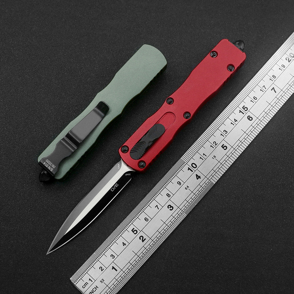 Small Color Double Action Outdoor Folding Knife D2 Steel Black Blade Aviation Aluminum T6-6063 Handle Camping Hunting Automatic Knives EDC Tool
Small Color Double Action Outdoor Folding Knife D2 Steel Black Blade Aviation Aluminum T6-6063 Handle Camping Hunting Automatic Knives EDC Tool