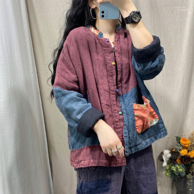Women's Down & Parkas Women Loose Patchwork Padded Line Coat Ladies Vintage Winter Outerwear Female Topcoat 20221 Phin22, Green
Women's Down & Parkas Women Loose Patchwork Padded Line Coat Ladies Vintage Winter Outerwear Female Topcoat 20221 Phin22, Green