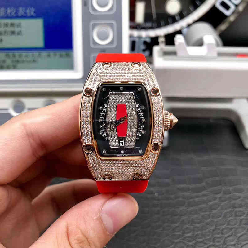 Swiss Watches Wine Barrel Watch Richa Mill Series Full Automatic Mechanical Drill Case Tape Female
Swiss Watches Wine Barrel Watch Richa Mill Series Full Automatic Mechanical Drill Case Tape Female