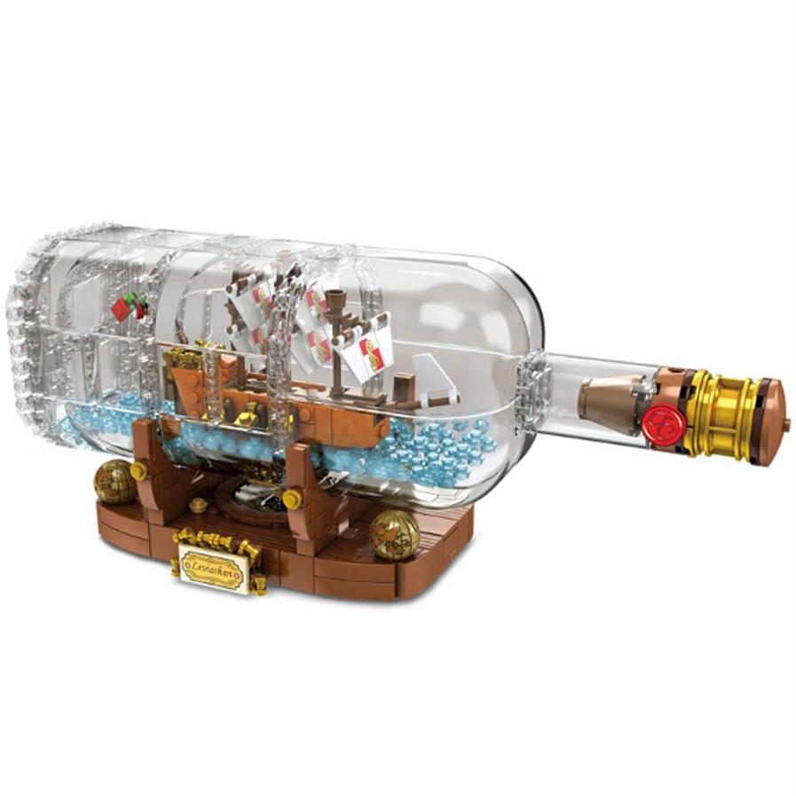 NEW 1078pcs Light Technic Idea Ship Boat In A Bottle Compatible lepining 21313 Building Blocks Bricks Toys For Children Gift CX200228p
NEW 1078pcs Light Technic Idea Ship Boat In A Bottle Compatible lepining 21313 Building Blocks Bricks Toys For Children Gift CX200228p