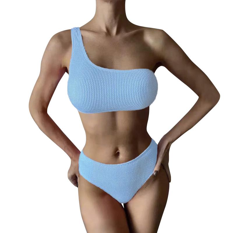Women' Swimwear Sexy One Shoulder Bikini Textured Women 2022 High Cut Swimsuit Bathing Suits Solid Brazilian Biquinis Set #t2gWomen, Rd
Women' Swimwear Sexy One Shoulder Bikini Textured Women 2022 High Cut Swimsuit Bathing Suits Solid Brazilian Biquinis Set #t2gWomen, Rd