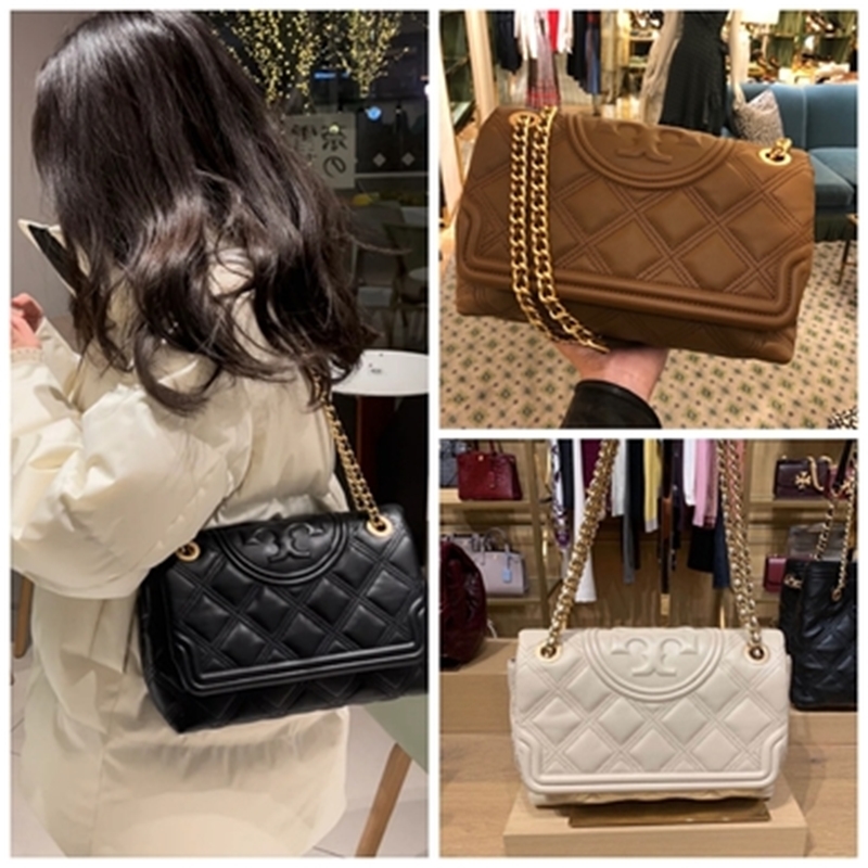 Designer Toryburchs Bag Tang libiqi TB Fleming sheepskin rhombic chain bag Single Shoulder Messenger women's, Black large size
Designer Toryburchs Bag Tang libiqi TB Fleming sheepskin rhombic chain bag Single Shoulder Messenger women's, Black large size