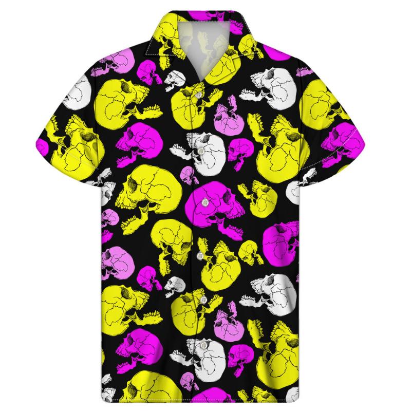 Men's Casual Shirts Men's Summer Hawaiian Skull Print Shirt For Men Botton Down Beach Aloha Oversized Top Camisa Hawaiana HombreMen's, Cshl-20220613-05
Men's Casual Shirts Men's Summer Hawaiian Skull Print Shirt For Men Botton Down Beach Aloha Oversized Top Camisa Hawaiana HombreMen's, Cshl-20220613-05