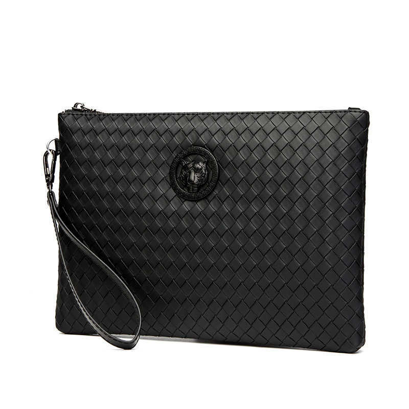 Woven Men's Casual Handbag New High-end Printing Light Luxury Envelope Hand Grab, Woven large (tiger head)
Woven Men's Casual Handbag New High-end Printing Light Luxury Envelope Hand Grab, Woven large (tiger head)