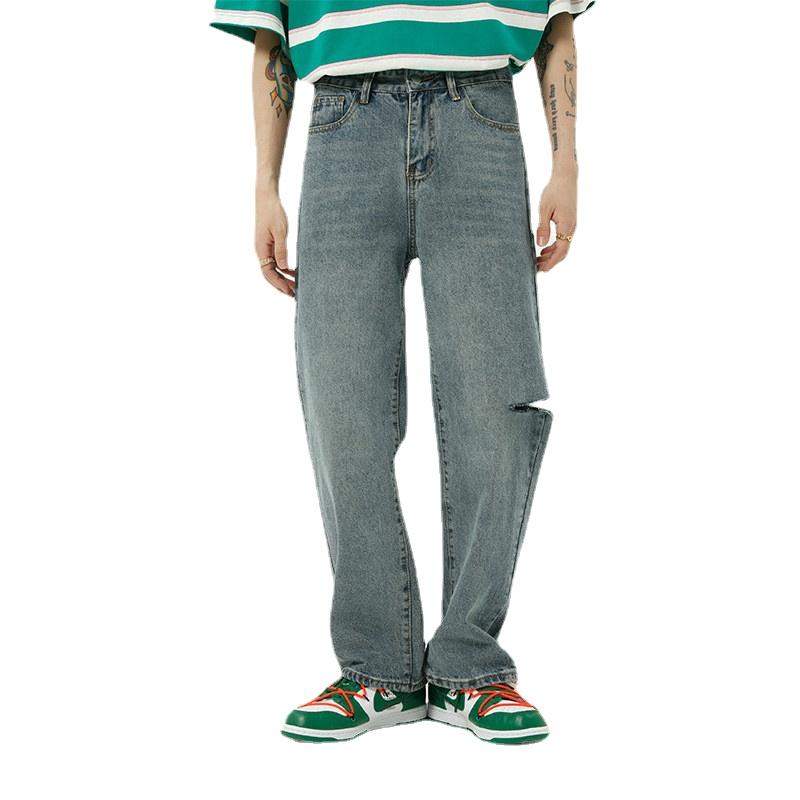 Men' Jeans Men Vintage Fashion Washed Broken Hole Casual Male Streetwear Hip Hop Straight Denim Pants Long TrousersMen, 951
Men' Jeans Men Vintage Fashion Washed Broken Hole Casual Male Streetwear Hip Hop Straight Denim Pants Long TrousersMen, 951