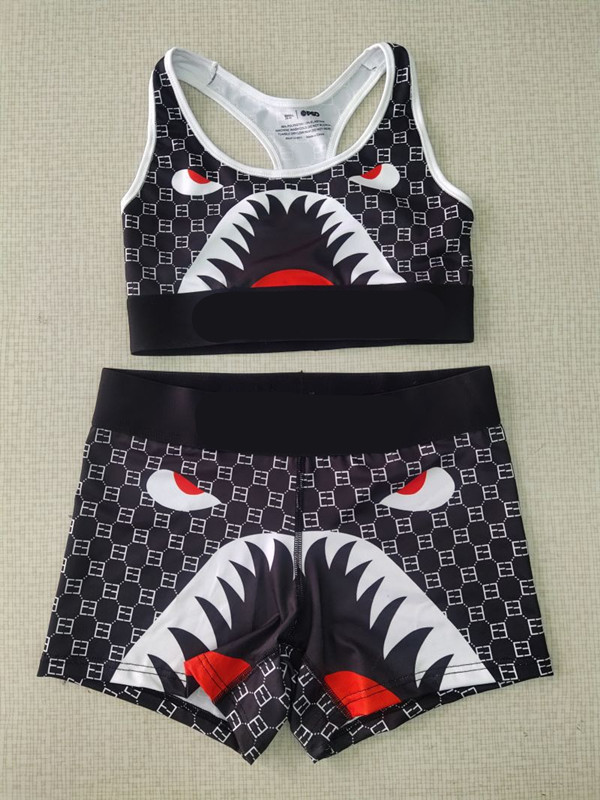 Retail Swimwear Outfits Womens Tracksuits Cartoon Printed Quick Drying Vest And Shorts Two Piece Set Sports Fitness Set, Pd1001
Retail Swimwear Outfits Womens Tracksuits Cartoon Printed Quick Drying Vest And Shorts Two Piece Set Sports Fitness Set, Pd1001