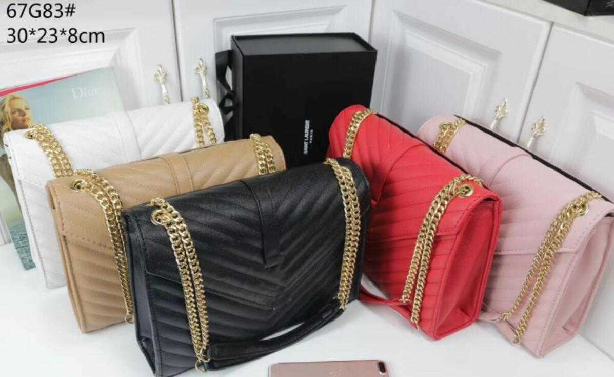Women 30CM Leather Handbag Chain diagonal Bag luxurys fashionable Designers Shoulder Bags Female clutch Classic Crossbody Handbags, Red
Women 30CM Leather Handbag Chain diagonal Bag luxurys fashionable Designers Shoulder Bags Female clutch Classic Crossbody Handbags, Red
