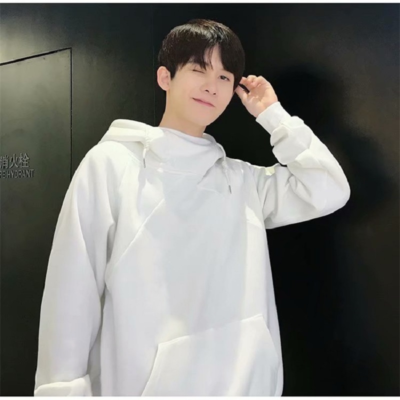 Hoodie Men's Wild Winter Students Korean Version of Loose Couple Men Women High Collar Plus Fleece Hooded Jacket Sweatshirts 220816