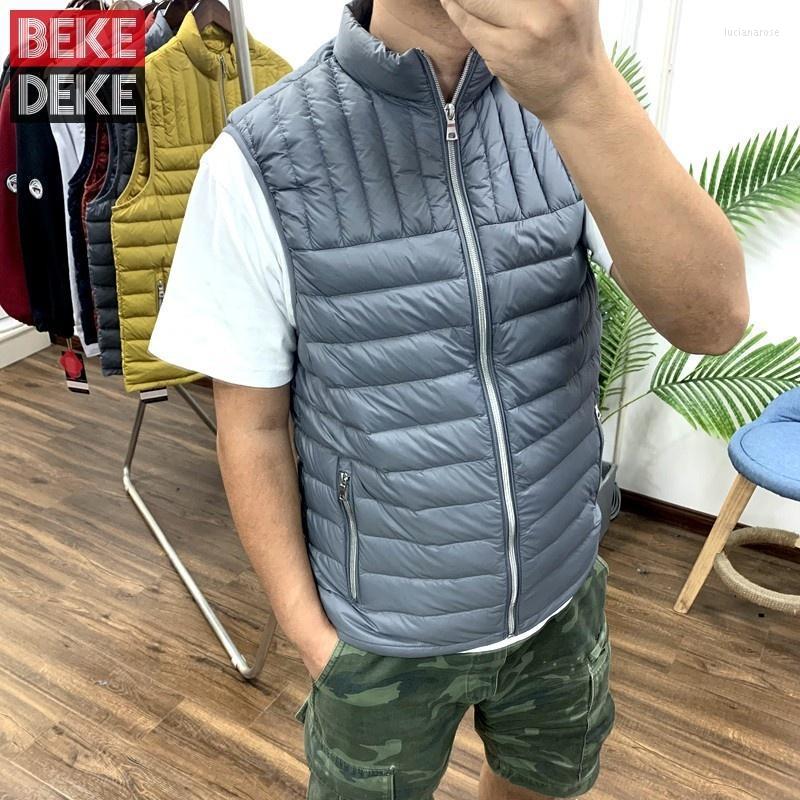 Men' Vests Sleeveless Casual Grey Duck Down Vest Men Stand Collar Waterproof Nylon Waistcoat Lightweight Autumn Winter Slim Fit Jacket Luci, Yellow
Men' Vests Sleeveless Casual Grey Duck Down Vest Men Stand Collar Waterproof Nylon Waistcoat Lightweight Autumn Winter Slim Fit Jacket Luci, Yellow