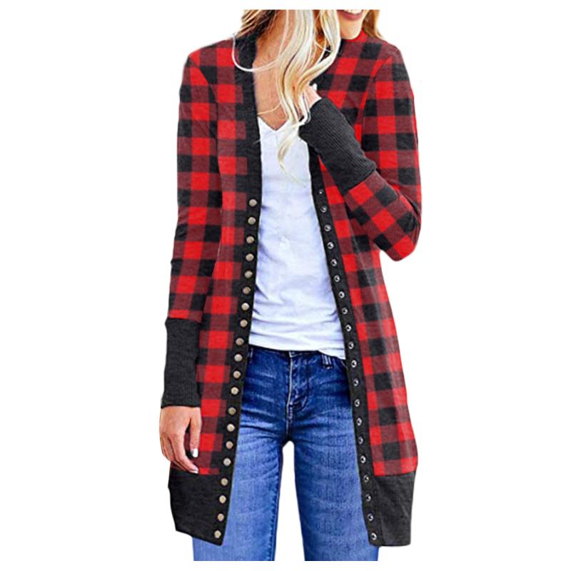Women's Knits & Tees Women's Jackets Autumn Winter Casual Plaid Cardigans V-Neck Button Down Knitwear Long Sleeve Soft Knit Coat Outerwe, Black
Women's Knits & Tees Women's Jackets Autumn Winter Casual Plaid Cardigans V-Neck Button Down Knitwear Long Sleeve Soft Knit Coat Outerwe, Black