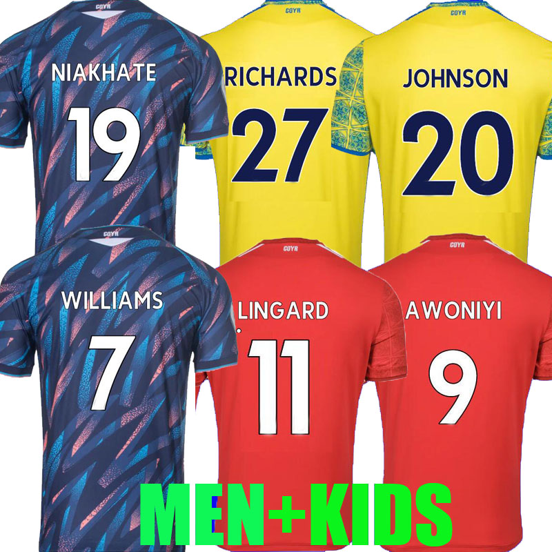 22 23 LINGARD Nottingham Soccer Jerseys Johnson Niakhate Surridge 2022 2023 Forest Awoniyi AMEOBI MIGHTEN Williams Yates O'Brien Biancone Football Shirt Man kids, 2002 home
22 23 LINGARD Nottingham Soccer Jerseys Johnson Niakhate Surridge 2022 2023 Forest Awoniyi AMEOBI MIGHTEN Williams Yates O'Brien Biancone Football Shirt Man kids, 2002 home