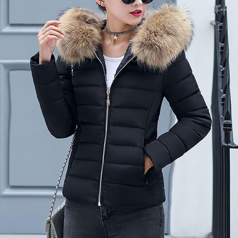 Women's Down & Parkas Women Winter Cotton Padded Thick Warm Puffer Fashion Wool Collar Slim Fit Solid Casual Hooded Snow Coats Luci22, Black
Women's Down & Parkas Women Winter Cotton Padded Thick Warm Puffer Fashion Wool Collar Slim Fit Solid Casual Hooded Snow Coats Luci22, Black