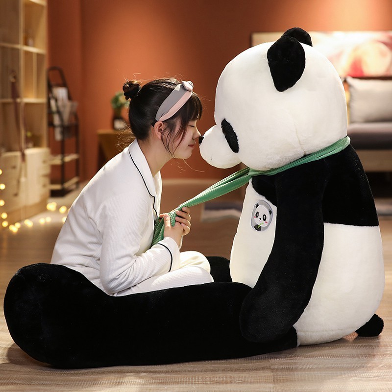 95cm Cute Baby Big Giant Scarf Panda Bear Plush Stuffed Animal Doll Animals Toy Pillow Cartoon Kawaii Dolls Girls Lover Gifts 220409