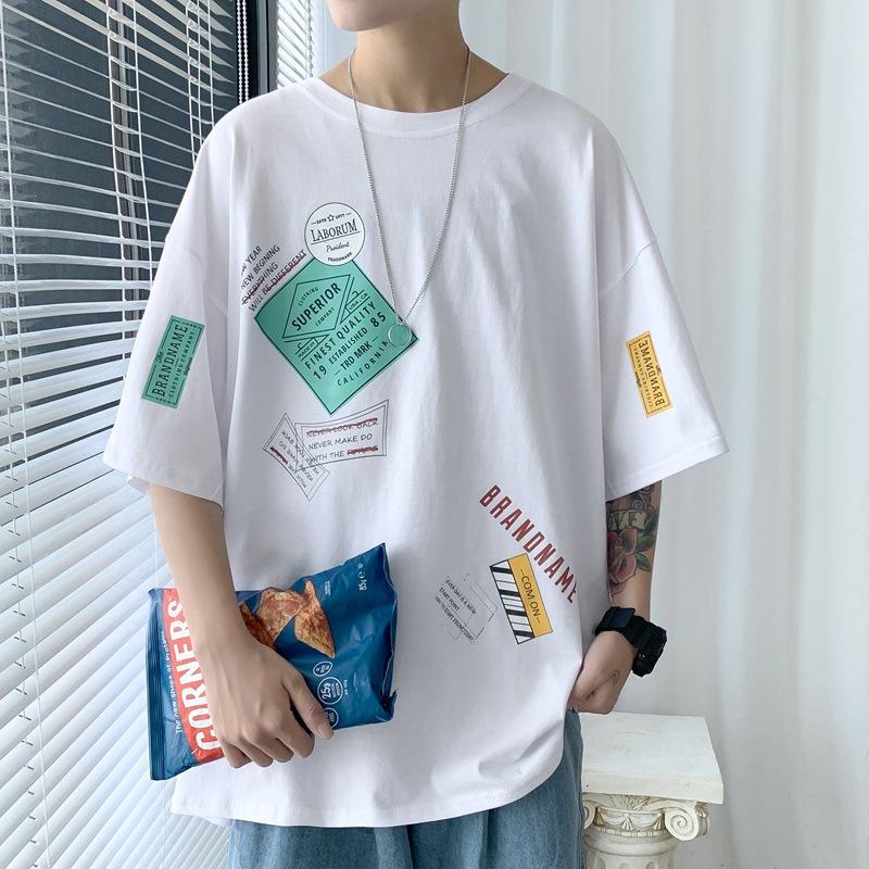 Women's T-Shirt CnHnOH 2022 Cartoon Graffiti Short-sleeved Unisex Summer Round Neck Korean Version Fashion Half Sleeve TopWomen's, Black
Women's T-Shirt CnHnOH 2022 Cartoon Graffiti Short-sleeved Unisex Summer Round Neck Korean Version Fashion Half Sleeve TopWomen's, Black