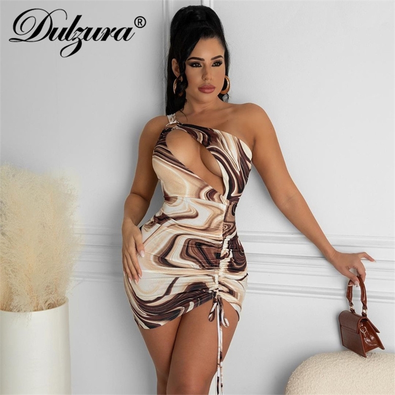 Dulzura Tie Dye Print Hollow Out Single Shoulder Mini Dress Drawstring Ruched Lace Up Bodycon Sexy Streetwear Summer Y2K 220526, Auburn
Dulzura Tie Dye Print Hollow Out Single Shoulder Mini Dress Drawstring Ruched Lace Up Bodycon Sexy Streetwear Summer Y2K 220526, Auburn