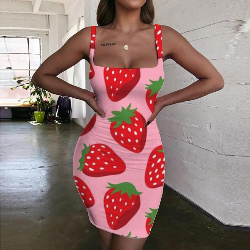 Casual Dresses Brand Strawberry Women Harajuku Bodycon Dress Red Sundress Womens Clothing Summer Vintage Korean Style FashionCasual, Aadbbb-10012
Casual Dresses Brand Strawberry Women Harajuku Bodycon Dress Red Sundress Womens Clothing Summer Vintage Korean Style FashionCasual, Aadbbb-10012