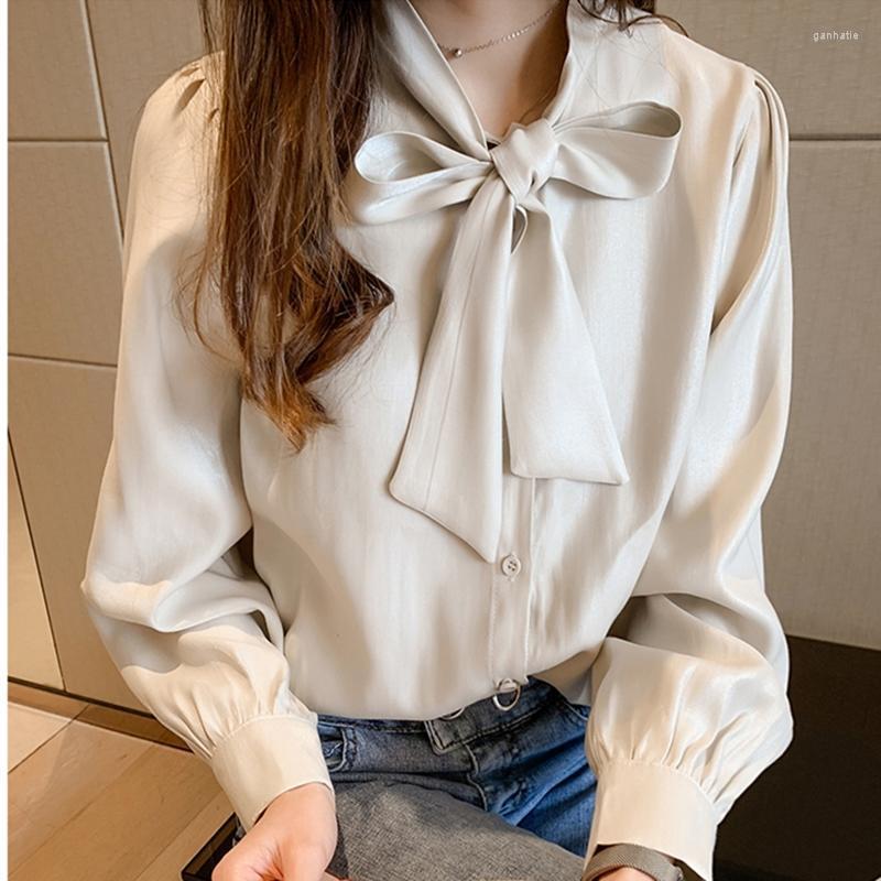 Women' Blouses & Shirts Korean Chic Women Solid Shirt Office Ladies Casual Bow Neck Tops And Female Long Sleeves ChicWomen, Green
Women' Blouses & Shirts Korean Chic Women Solid Shirt Office Ladies Casual Bow Neck Tops And Female Long Sleeves ChicWomen, Green