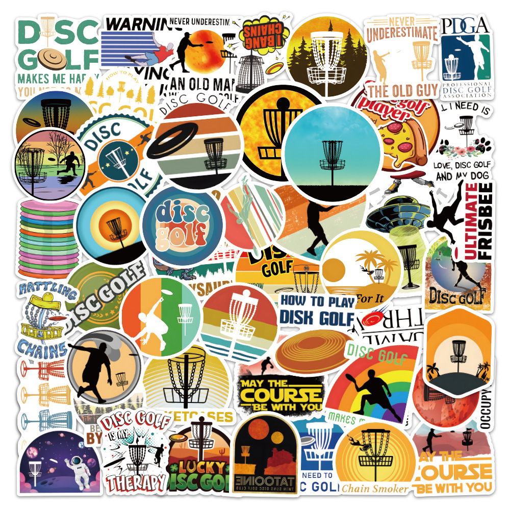 50PCS Sports Disc Golf Sticker DIY Snowboard Laptop Luggage Cartoon Graffiti Decals Stickers
50PCS Sports Disc Golf Sticker DIY Snowboard Laptop Luggage Cartoon Graffiti Decals Stickers