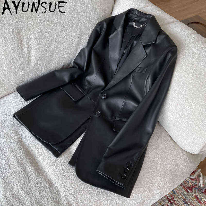Ayunsue Genuine Leather Coat Women Clothes Autumn Genuine Sheepskin Coat Famale Loose Korean Jackets Chaqueta Cuero Mujer 1162 J220727, Black
Ayunsue Genuine Leather Coat Women Clothes Autumn Genuine Sheepskin Coat Famale Loose Korean Jackets Chaqueta Cuero Mujer 1162 J220727, Black