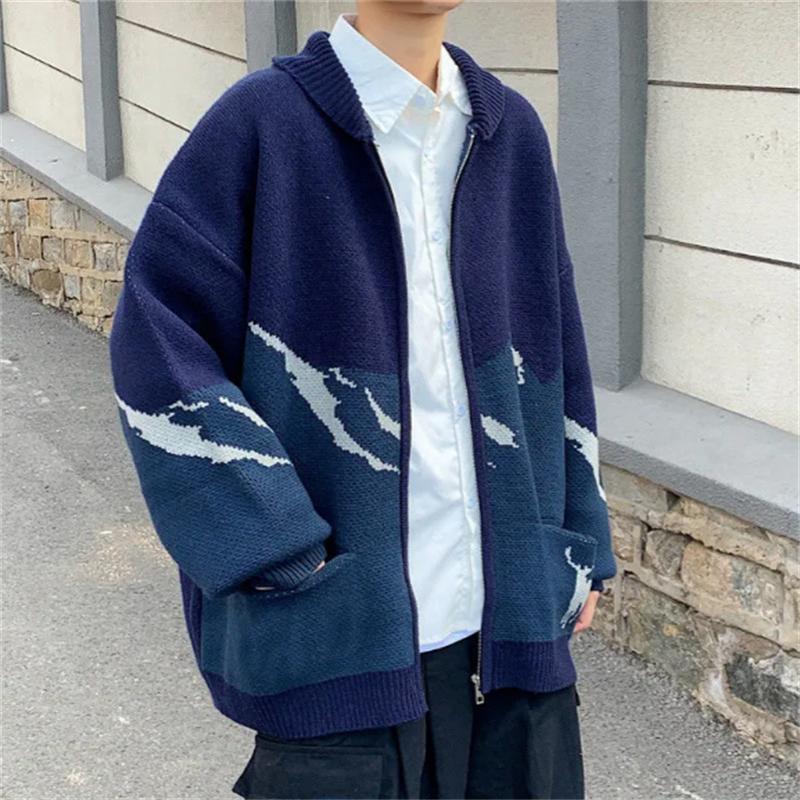 Men's Sweaters Fashion Men's Knitted Cardigans Korean Style Color Patchwork Zipper Spring Autumn Male Loose Sweater CardiganMen's, Blue
Men's Sweaters Fashion Men's Knitted Cardigans Korean Style Color Patchwork Zipper Spring Autumn Male Loose Sweater CardiganMen's, Blue