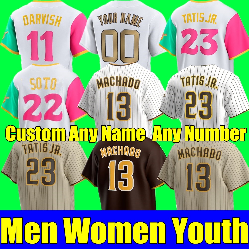 2022 City Connect Men Women Youth Baseball Jerseys 23 Fernando Tatis Jr. 13 Manny Machado 9 Jake Cronenworth Padres Juan Soto Dinelson Lamet Stitch jersey 
2022 City Connect Men Women Youth Baseball Jerseys 23 Fernando Tatis Jr. 13 Manny Machado 9 Jake Cronenworth Padres Juan Soto Dinelson Lamet Stitch jersey
