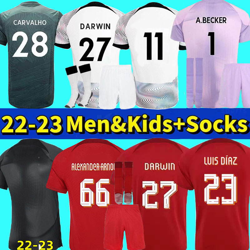 22 23 DARWIN Luis Diaz soccer jerseys A. BECKER DIOGO J ALEXANDER ARNOLD Elliott THIAGO Carvalho Konate Fabinho 2022 2023 home Away third football shirt Men kids kit, 22-23 home kids
22 23 DARWIN Luis Diaz soccer jerseys A. BECKER DIOGO J ALEXANDER ARNOLD Elliott THIAGO Carvalho Konate Fabinho 2022 2023 home Away third football shirt Men kids kit, 22-23 home kids