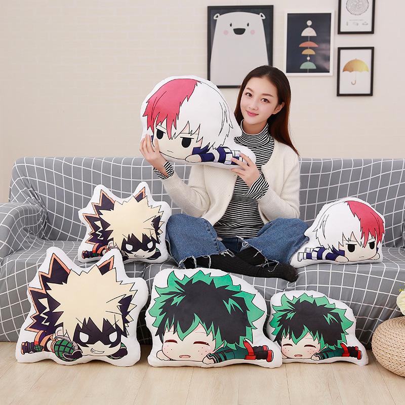 

Pillow Anime My Hero Academia Shaped Midoriya Izuku Bakugou Katsuki Todoroki Shouto Manga Cushion Stuffed Plush Doll Toys GiftPillow