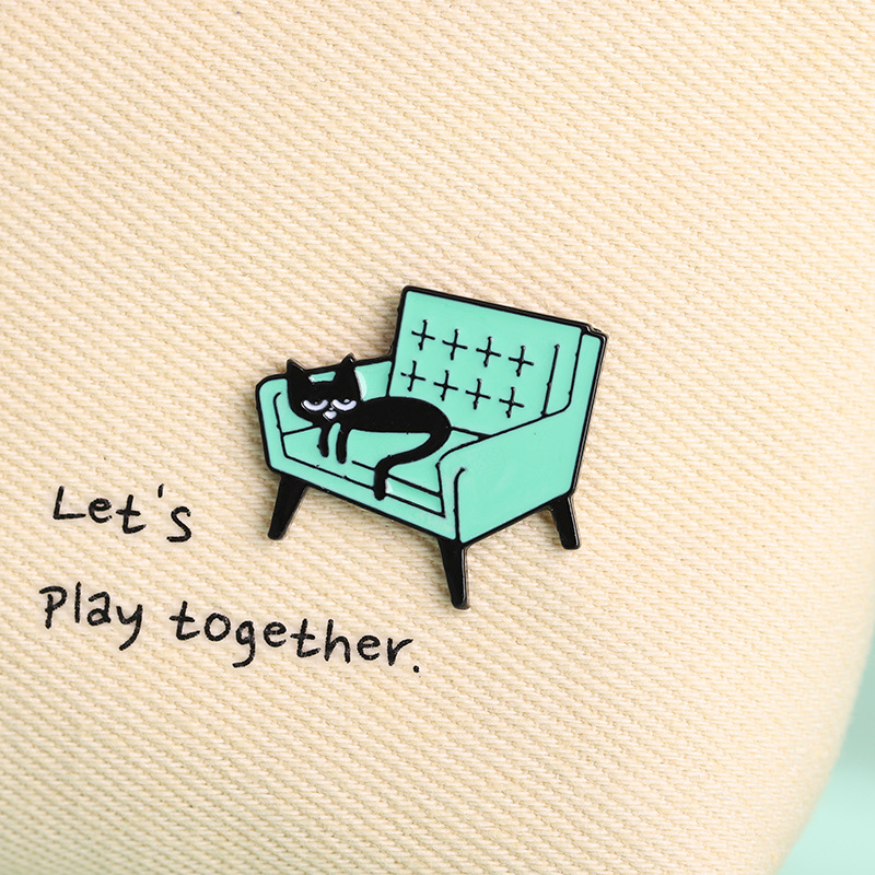 Cartoon Sofa Cat Model Clothes Brooches Pins Unisex Sweater Backpack Alloy Animal Buckle Badge European Enamel Jeans Hats Suit Collar Lapel Pins Accessories
Cartoon Sofa Cat Model Clothes Brooches Pins Unisex Sweater Backpack Alloy Animal Buckle Badge European Enamel Jeans Hats Suit Collar Lapel Pins Accessories